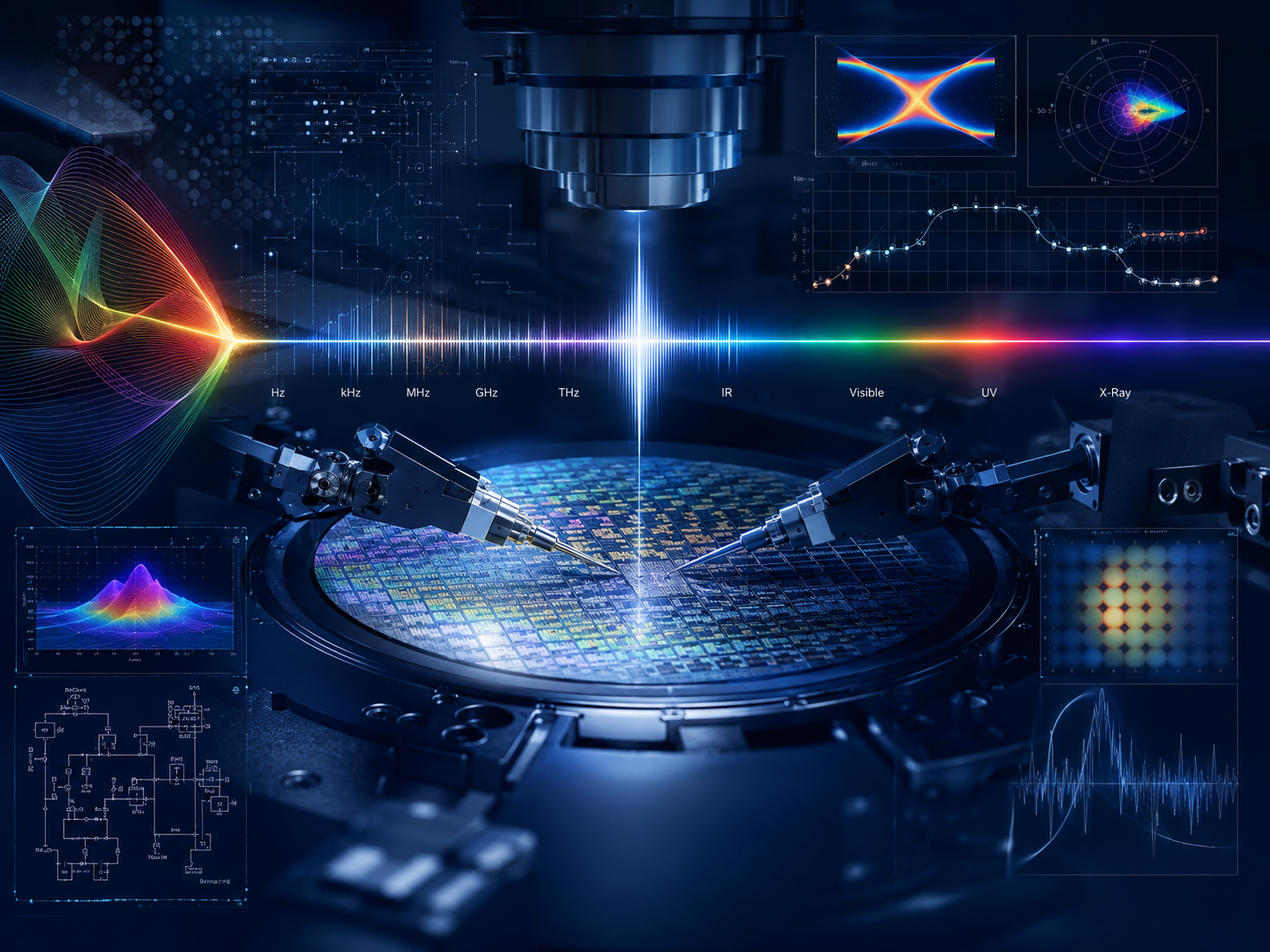 Semiconductor and THz characterization laboratory visual